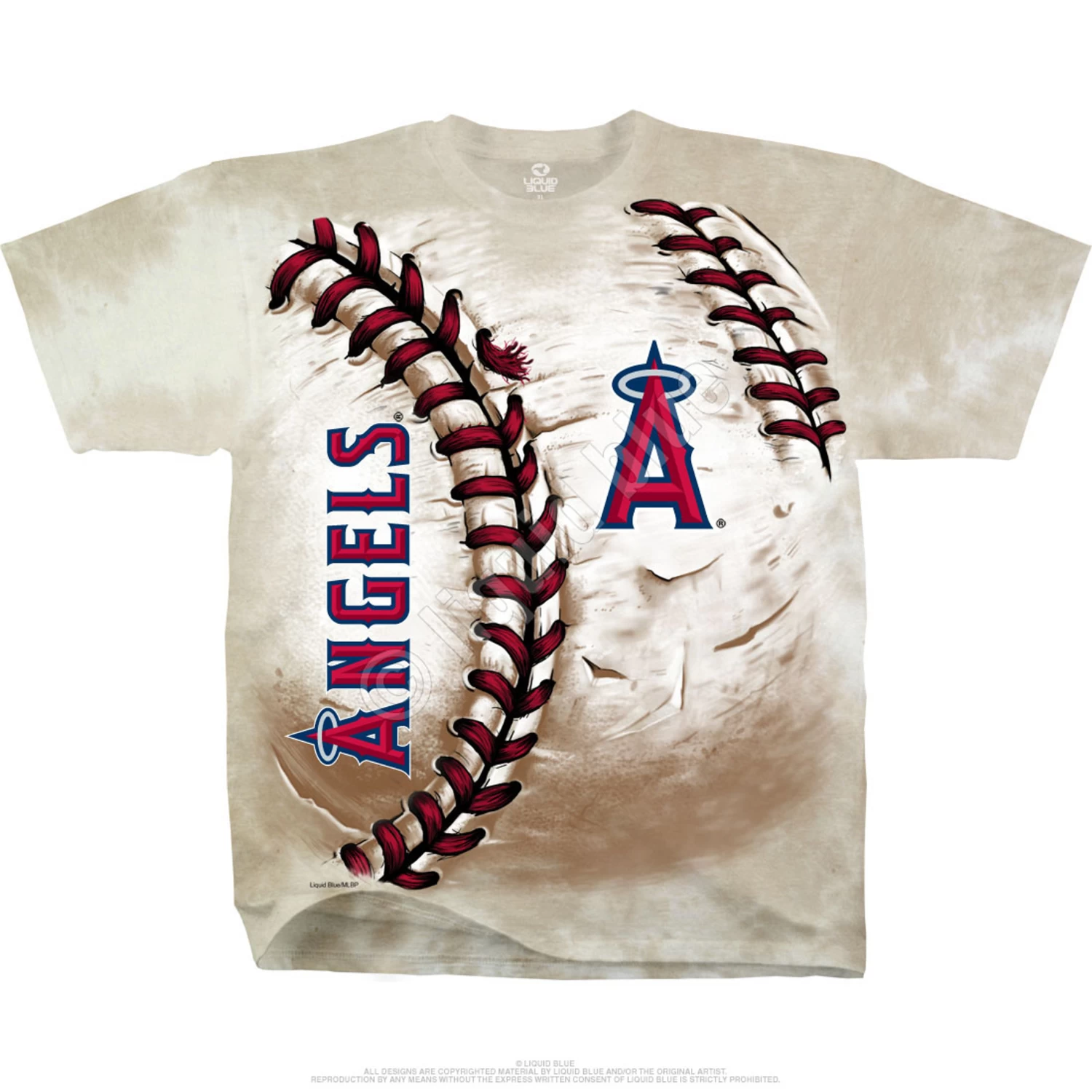 MLB Los Angeles Angels Hardball Tie-Dye T-Shirt - Image 2