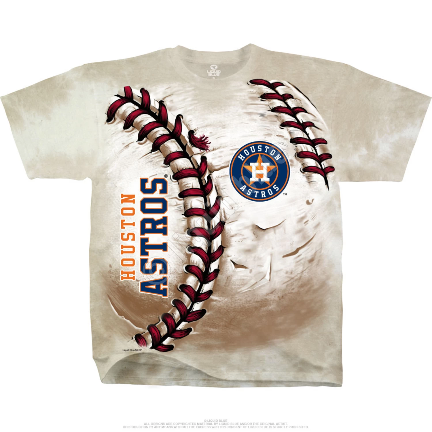 MLB Houston Astros Hardball Tie-Dye T-Shirt - Image 2