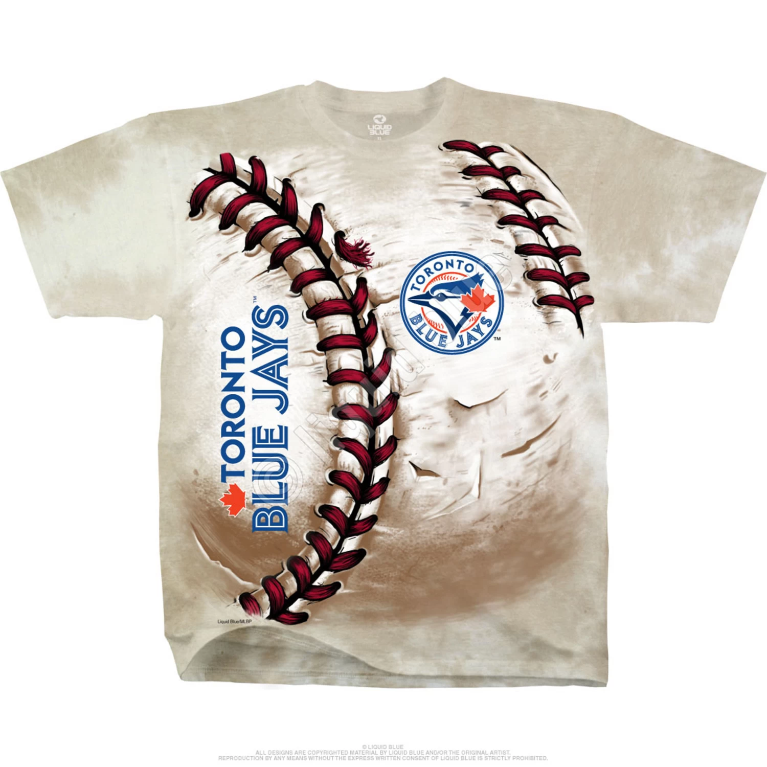 MLB Toronto Blue Jays Hardball Tie-Dye T-Shirt - Image 2