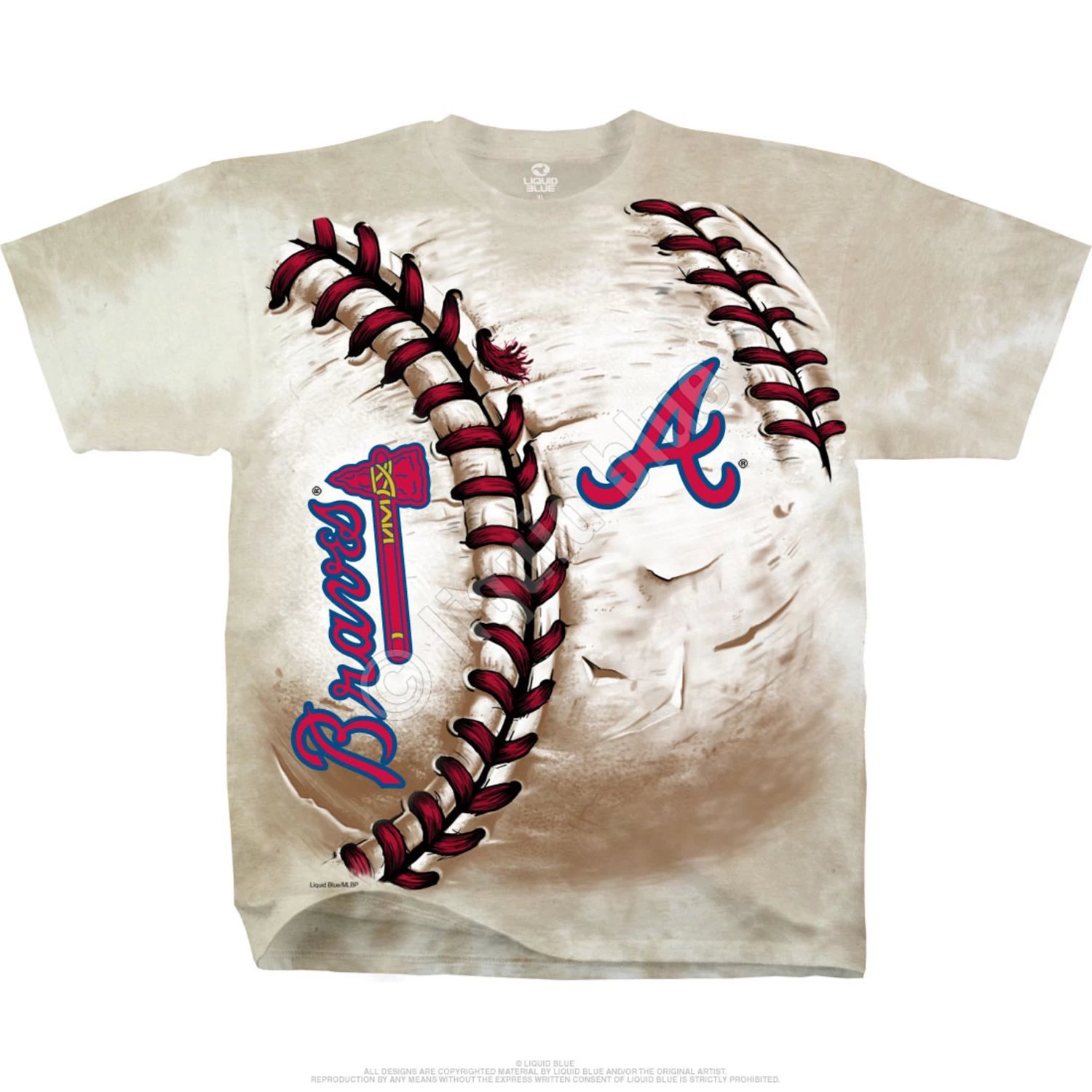 MLB Atlanta Braves Hardball Tie-Dye T-Shirt - Image 2
