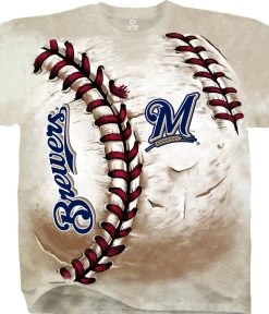 MLB Milwaukee Brewers Hardball Tie-Dye T-Shirt