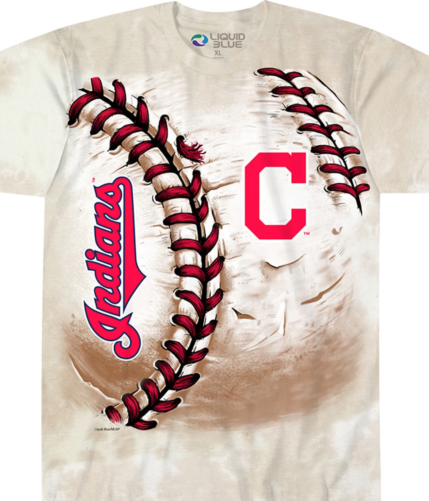 MLB Cleveland Indians Hardball Tie-Dye T-Shirt