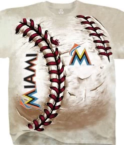 MLB Miami Marlins Hardball Tie-Dye T-Shirt