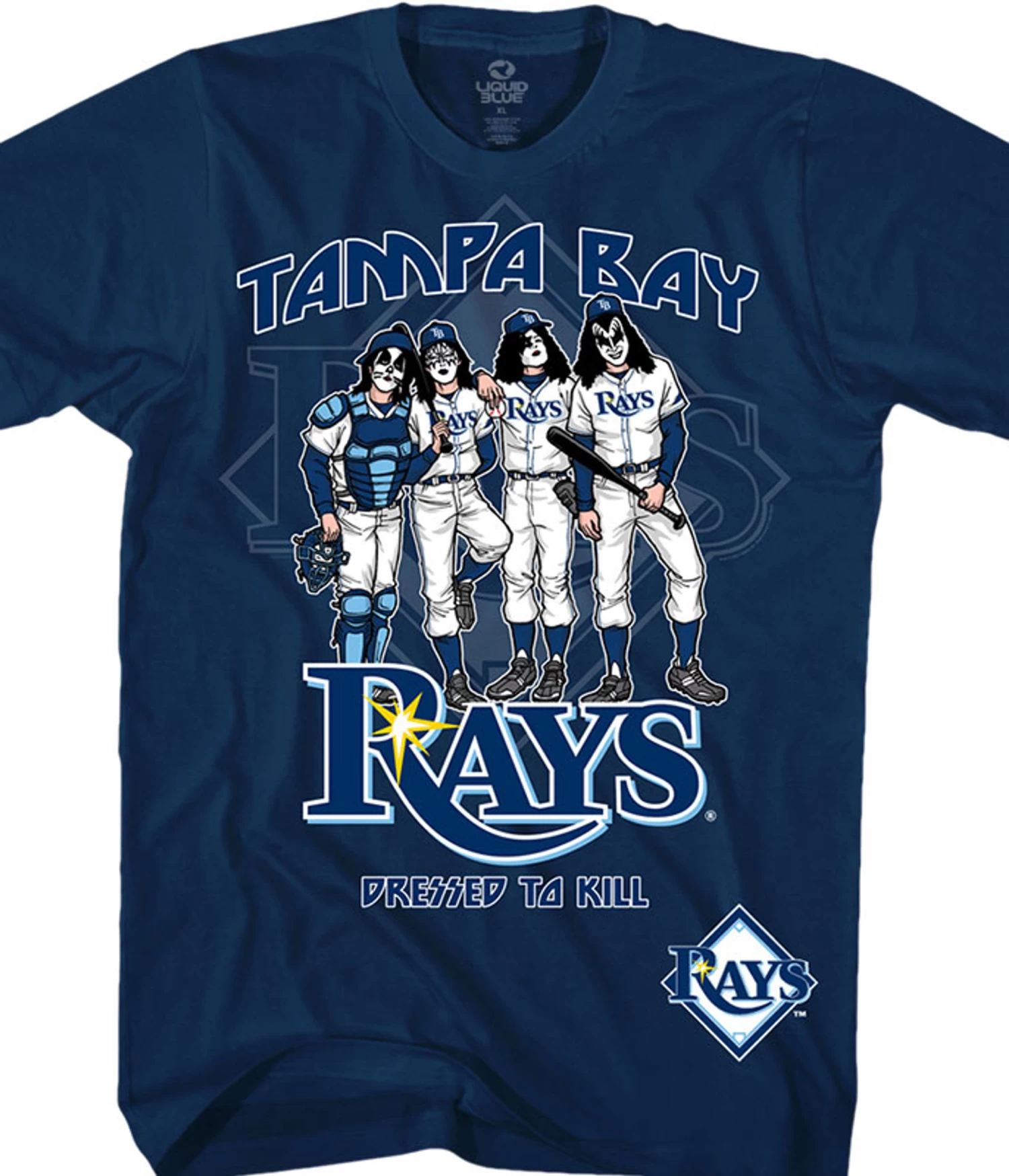 MLB Tampa Bay Rays Dressed To Kill Navy T-Shirt