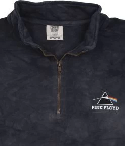 Pink Floyd Dark Side 1/4 Zip Pullover Comfort Colors Tie-Dye Sweatshirt
