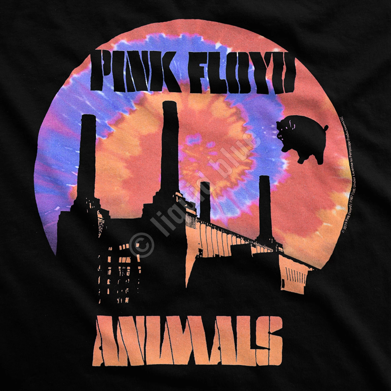 Pink Floyd When Pigs Fly Black T-Shirt - Image 3