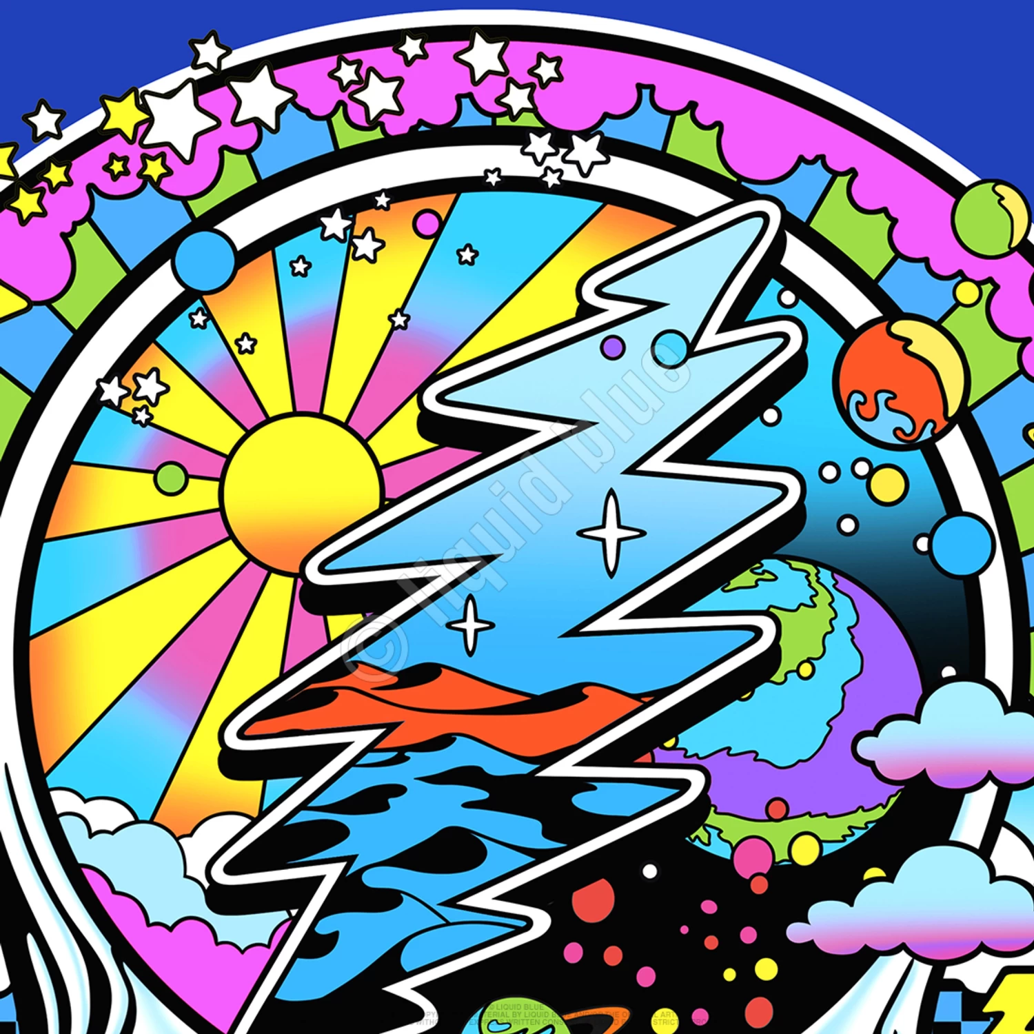 Mod Max SYFace Blue Hoodie - Image 4