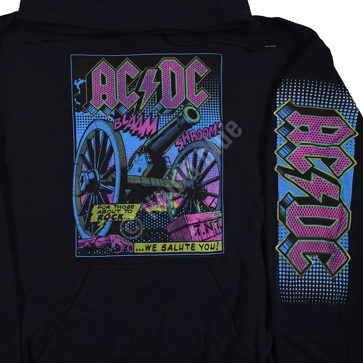 TNT Blacklight Black Sleeve Printed Hoodie - Image 3
