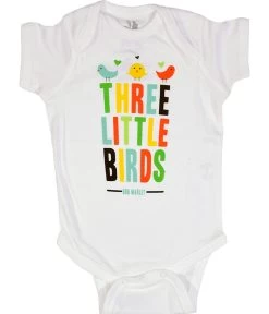 Marley Bird Hearts White Onesie