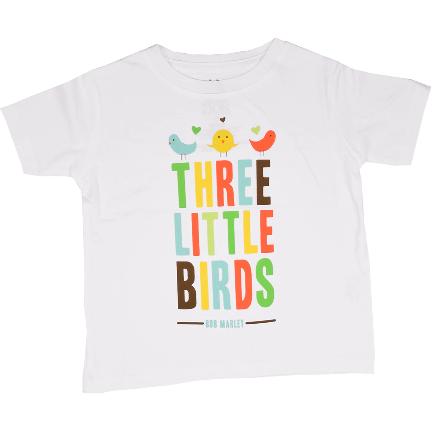 Marley Bird Hearts Toddler White T-Shirt - Image 2