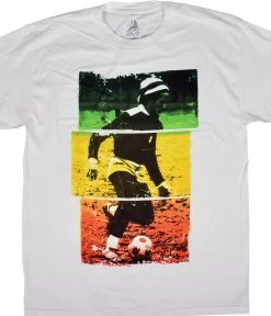 Marley Soccer Tri-Color White T-Shirt