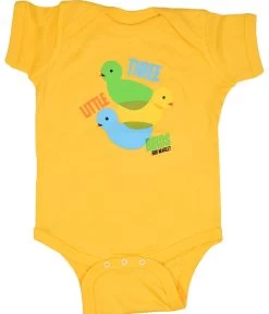 Marley 3 Lil' Birds Yellow Onesie