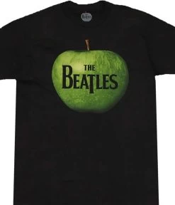 Beatles Apple Logo Black T-Shirt