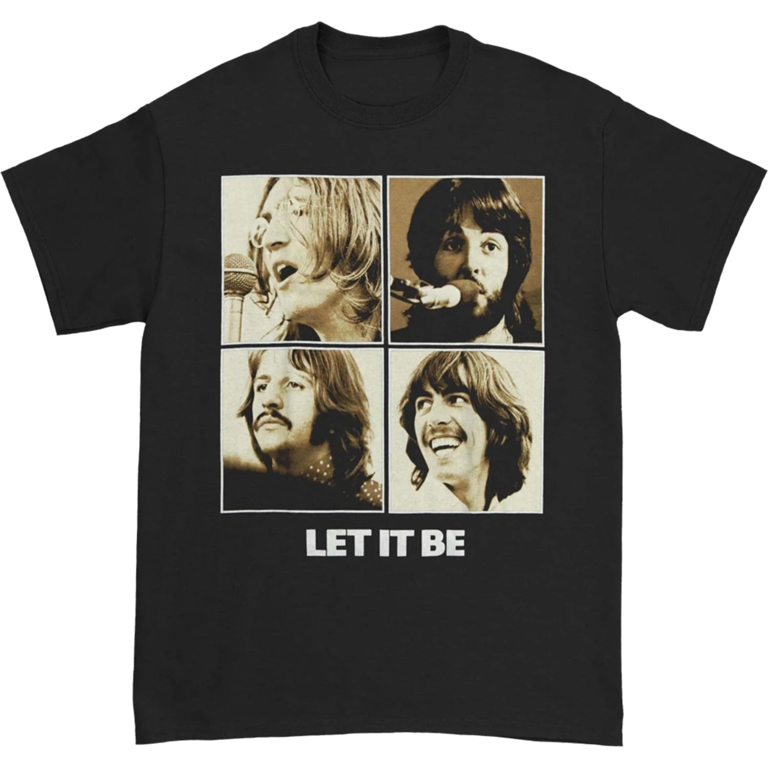 Beatles Let It Be Black T-Shirt - Image 2