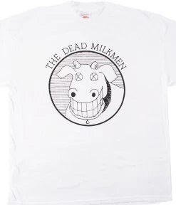 Dead Milkmen Cow Logo White T-Shirt