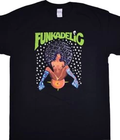 Funkadelic Afro Girl Black T-Shirt