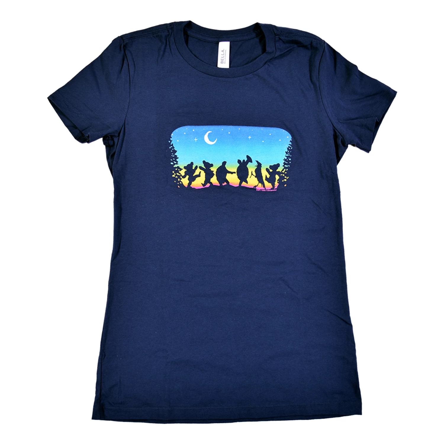 GD Moondance Navy Juniors Long Length T-Shirt - Image 2