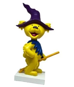 GD Bobblehead Dancing Witch Bear Yellow