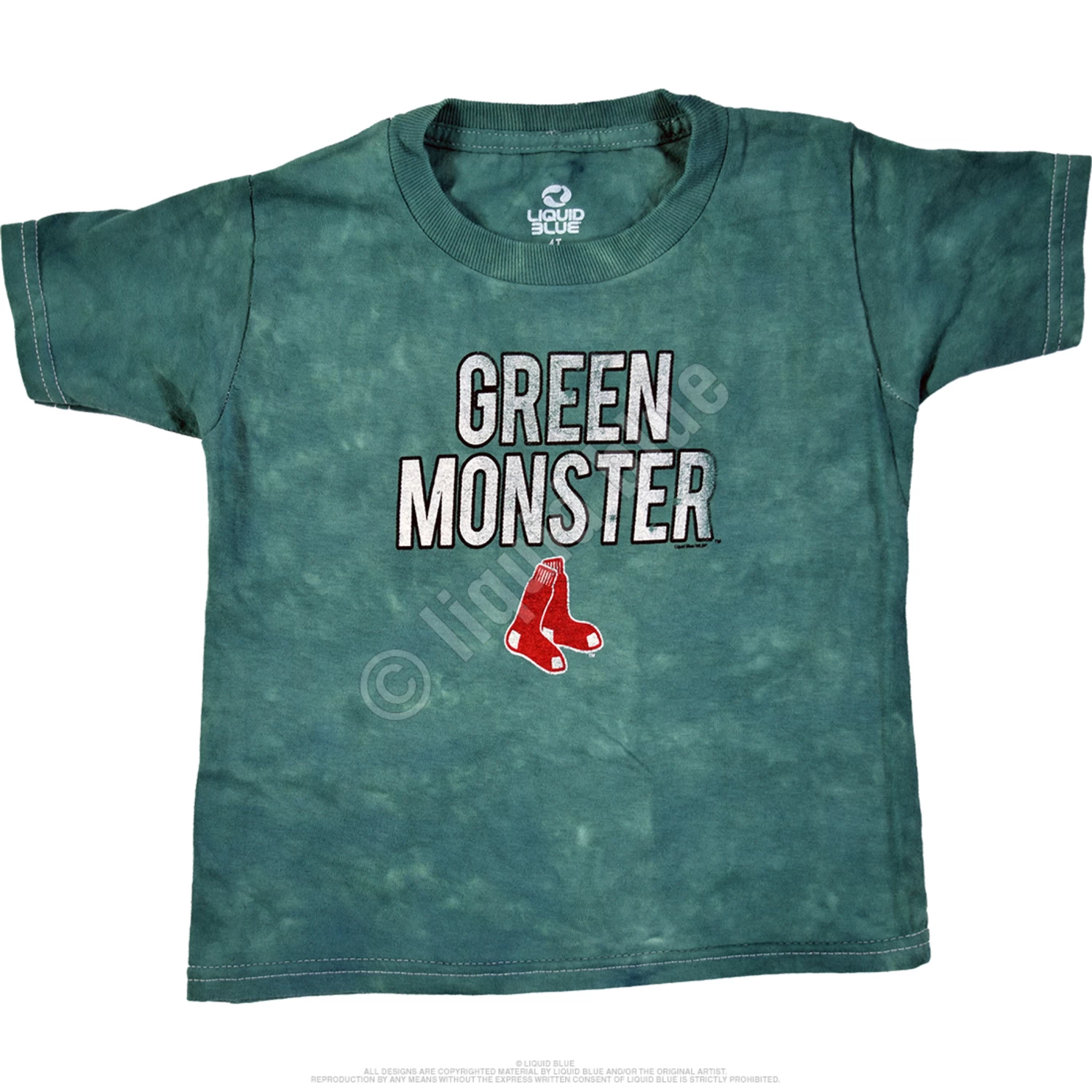 MLB Boston Red Sox Toddler Green Monster Tie-Dye T-Shirt - Image 2