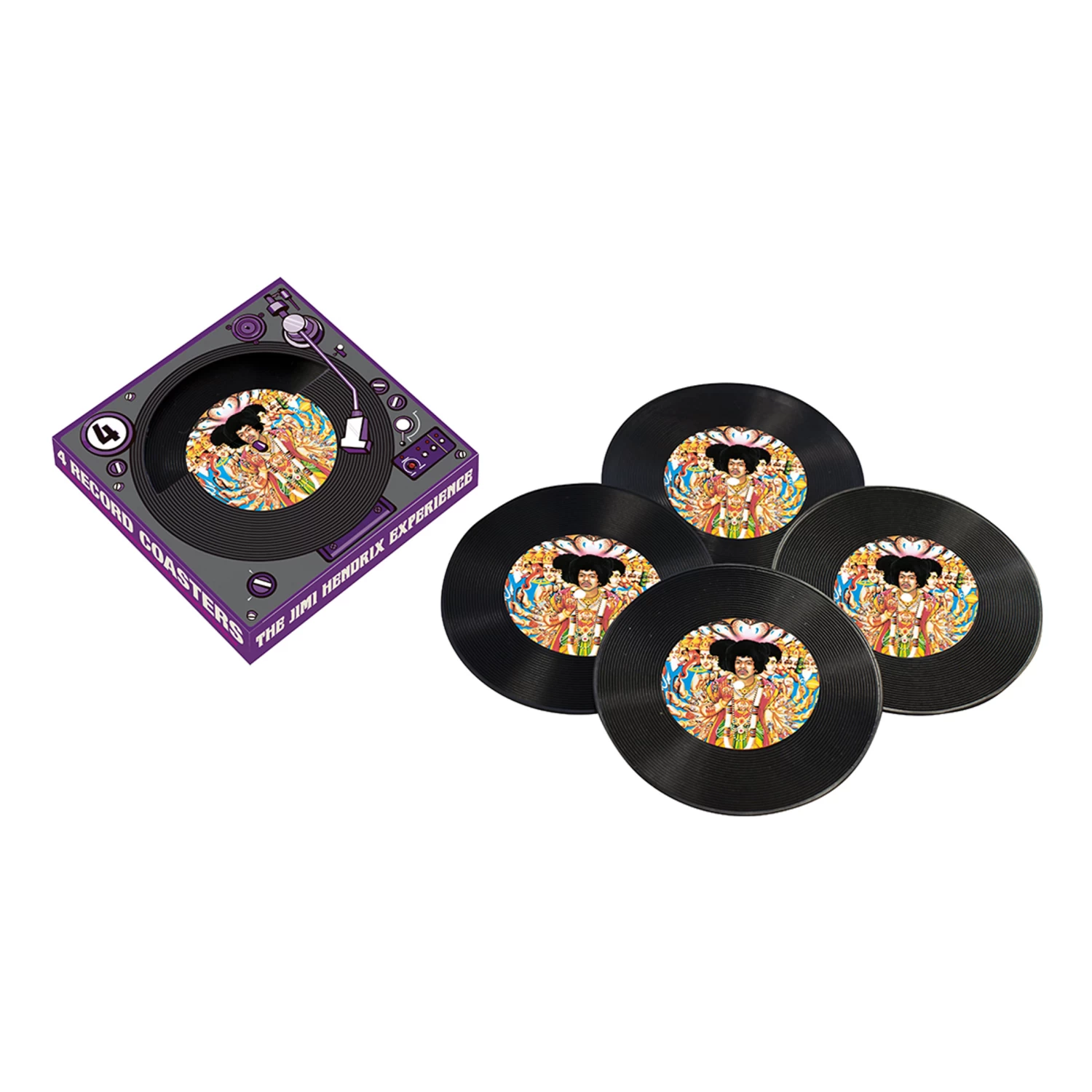 Jimi Hendrix Records Coaster Set - Image 2