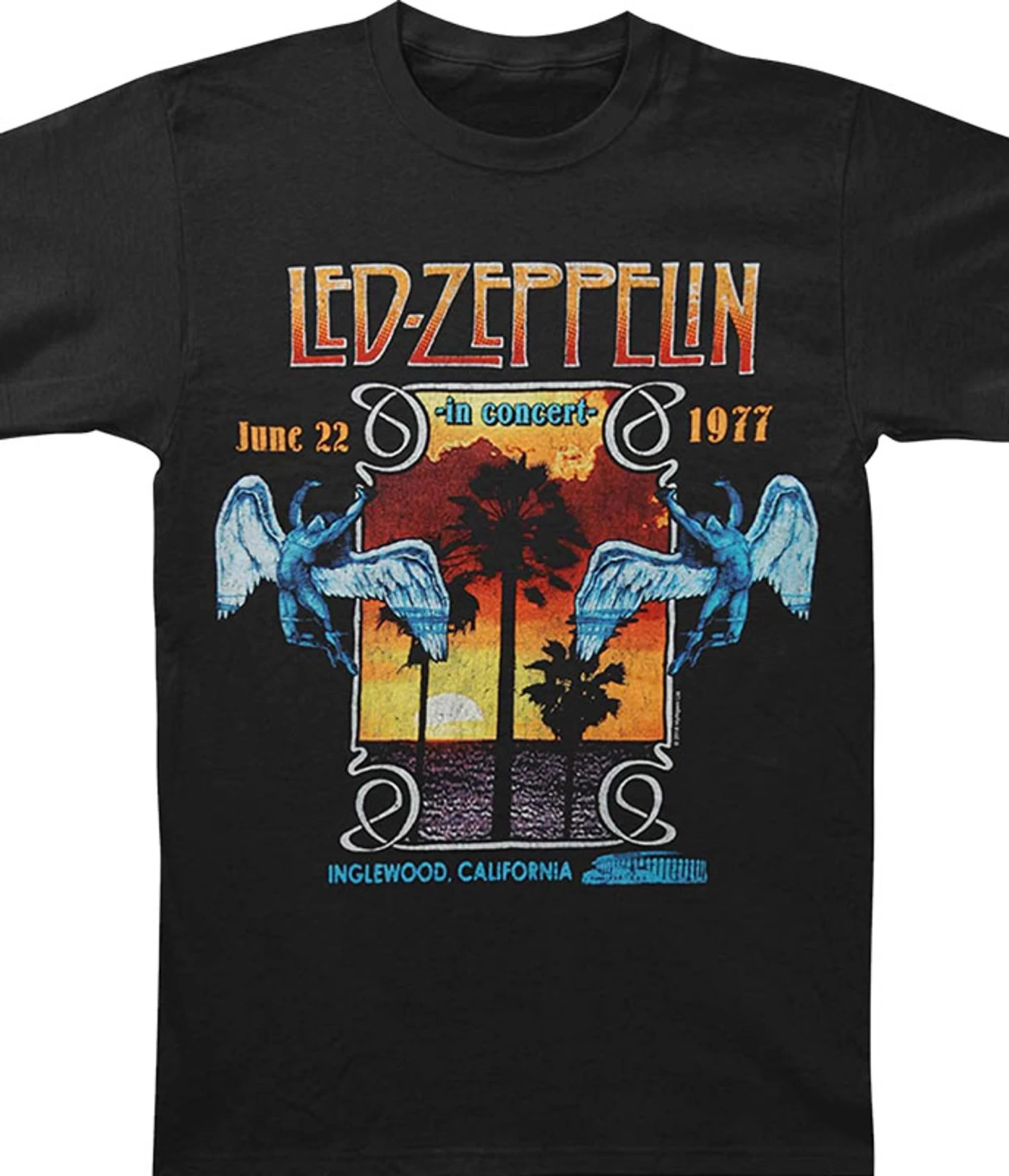 Led Zeppelin Inglewood Black T-Shirt - Image 2