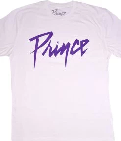 Prince Purple Logo White T-Shirt