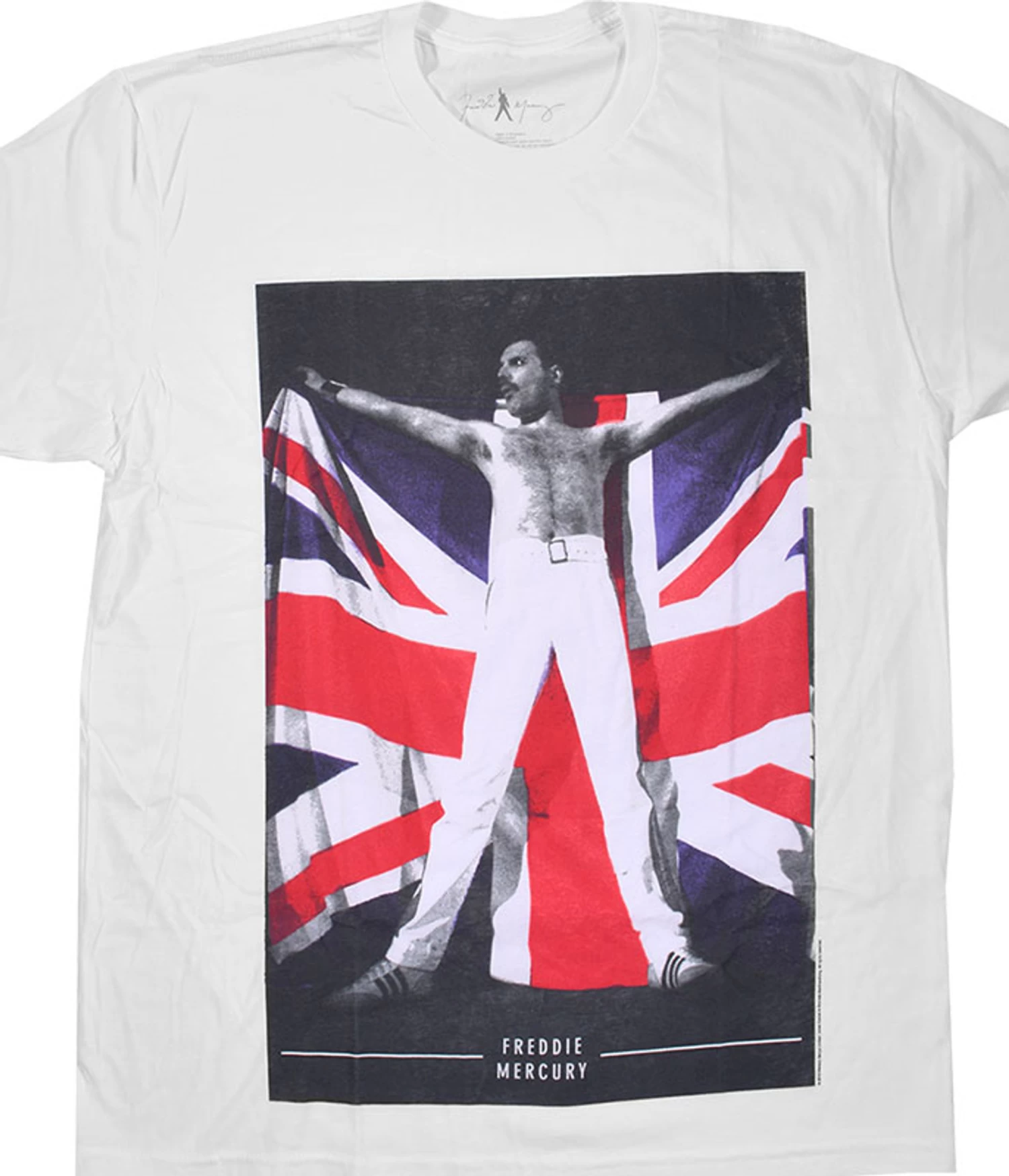 Queen Freddie Flag White T-Shirt