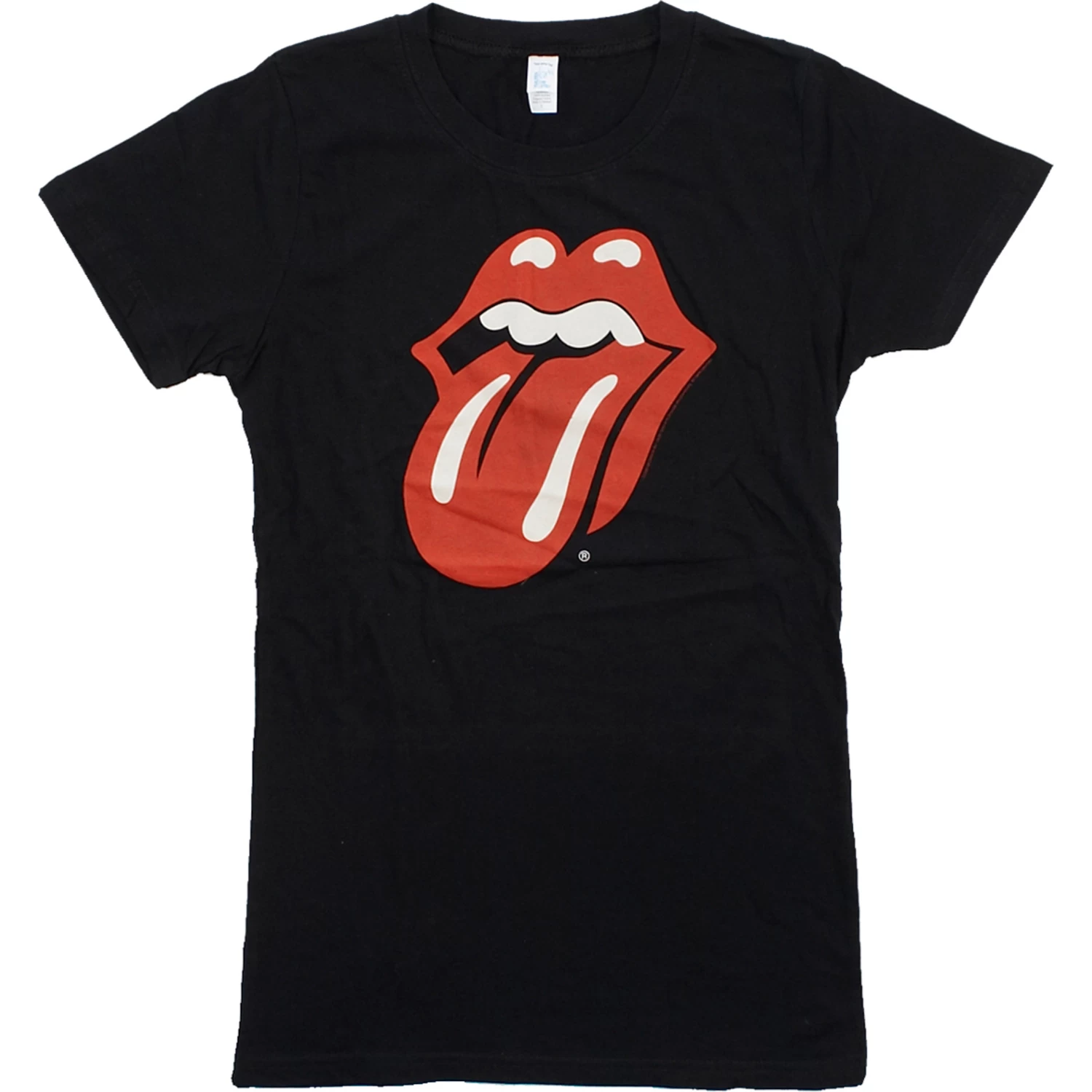Classic Tongue Black Juniors Long Length T-Shirt - Image 2