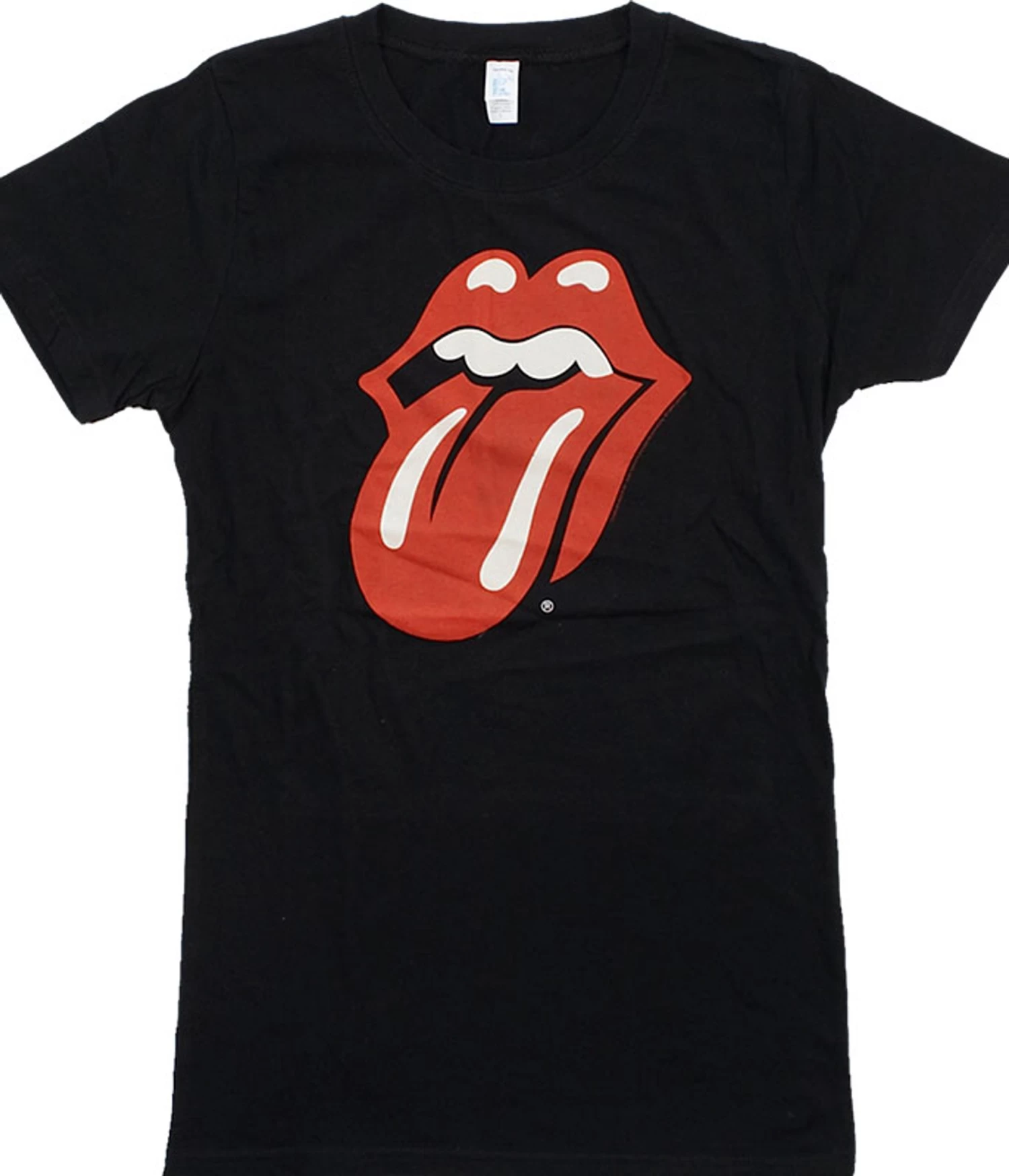 Classic Tongue Black Juniors Long Length T-Shirt