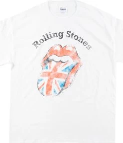 Stones Union Jack White T-Shirt