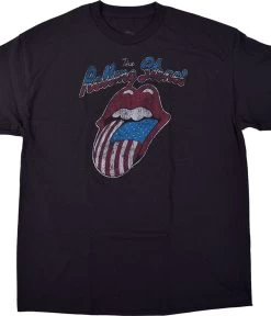 Rolling Stones Vintage Tongue Black T-Shirt