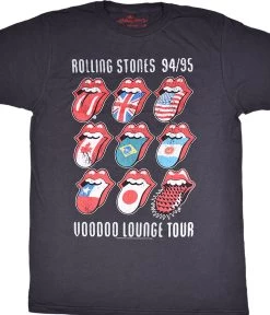 Rolling Stones Voodoo Tongues Vintage Grey T-Shirt