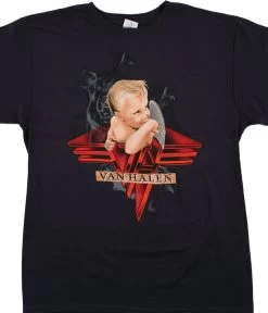 Van Halen Smoking Navy T-Shirt