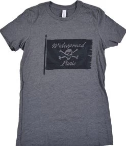 Jolly Roger Dark Heather Grey Juniors Long Length T-Shirt