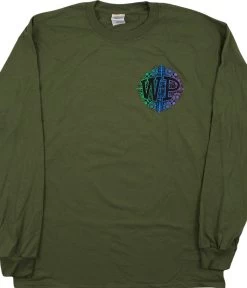Widespread Snowflake Green Long Sleeve T-Shirt