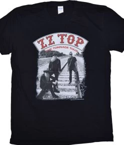 ZZ Top Tonnage Tour Black T-Shirt