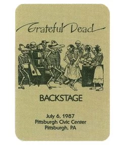 Grateful Dead 1987 07-06 Backstage Pass