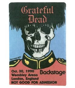 Grateful Dead 1990 10-30 Backstage Pass
