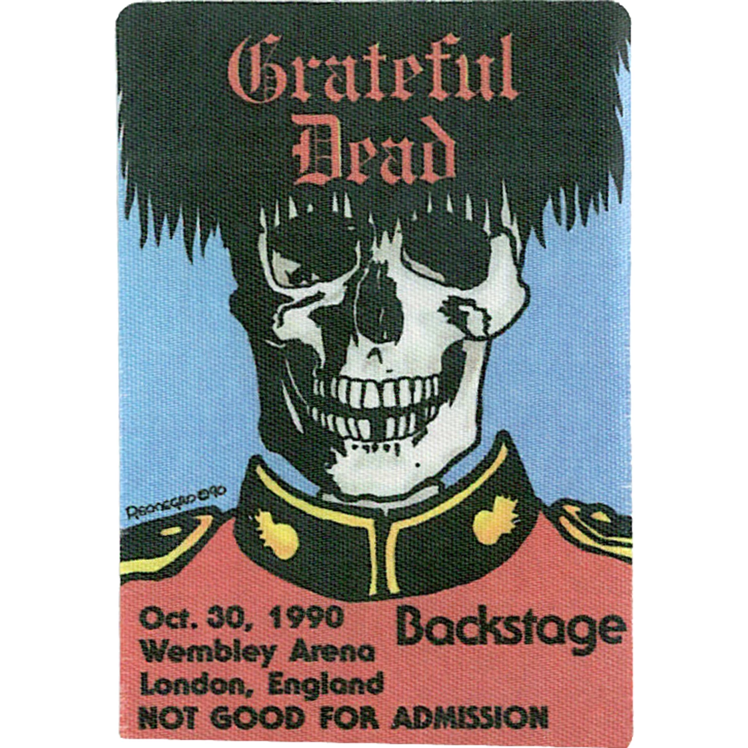 Grateful Dead 1990 10-30 Backstage Pass - Image 2