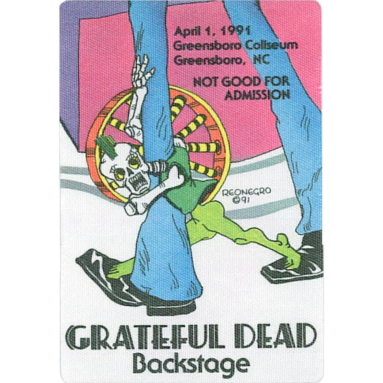 Grateful Dead 1991 04-01 Backstage Pass - Image 2