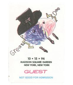 Grateful Dead 1994 10-15 Backstage Pass