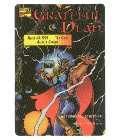 Grateful Dead 1995 03-26 Backstage Pass