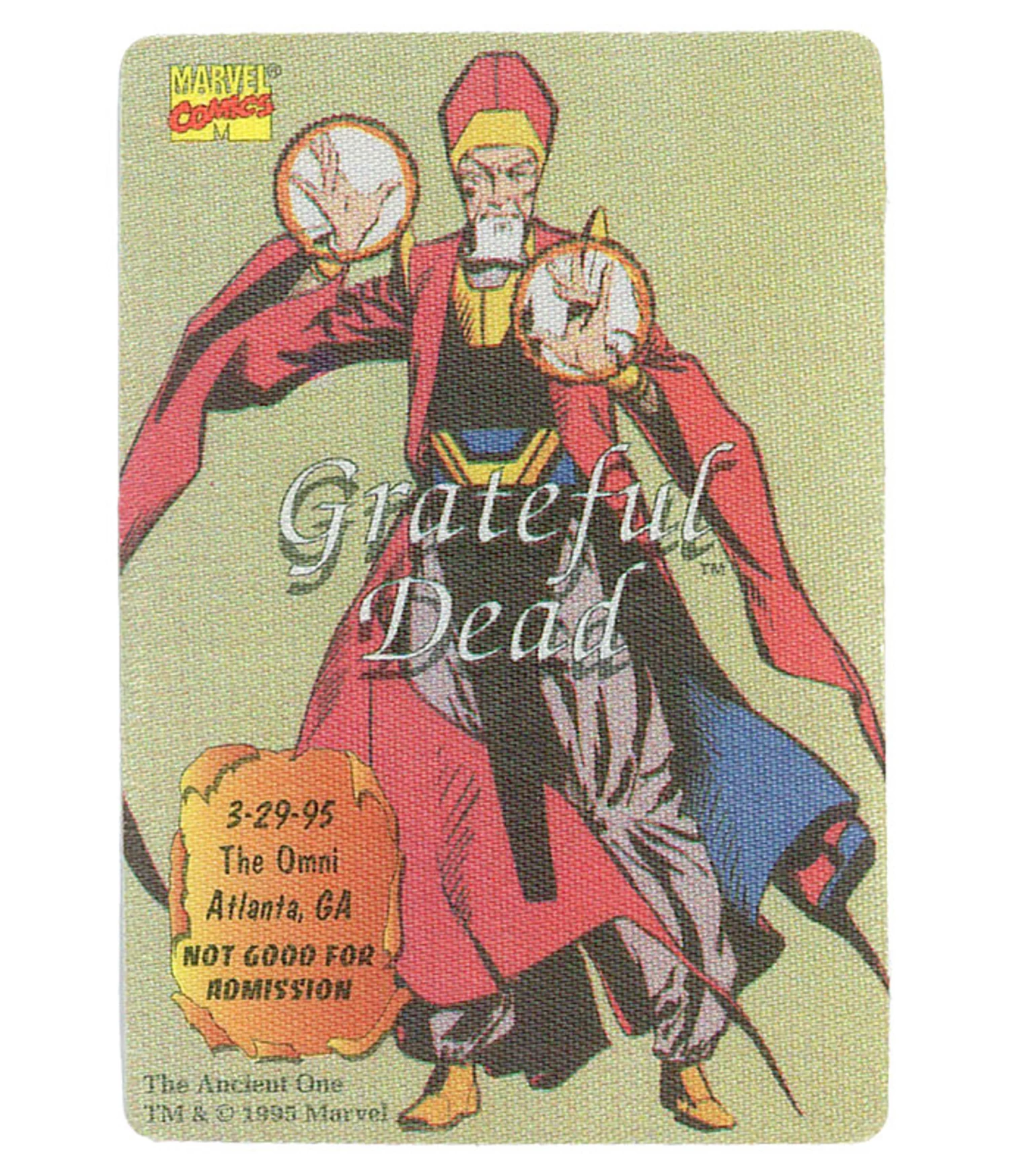 Grateful Dead 1995 03-29 Backstage Pass