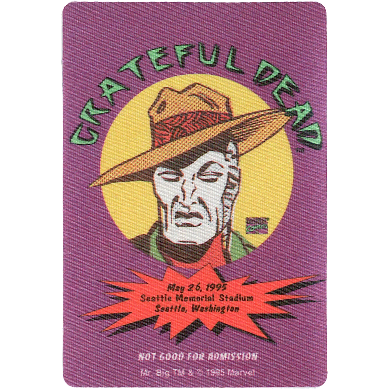 Grateful Dead 1995 05-26 Backstage Pass - Image 2