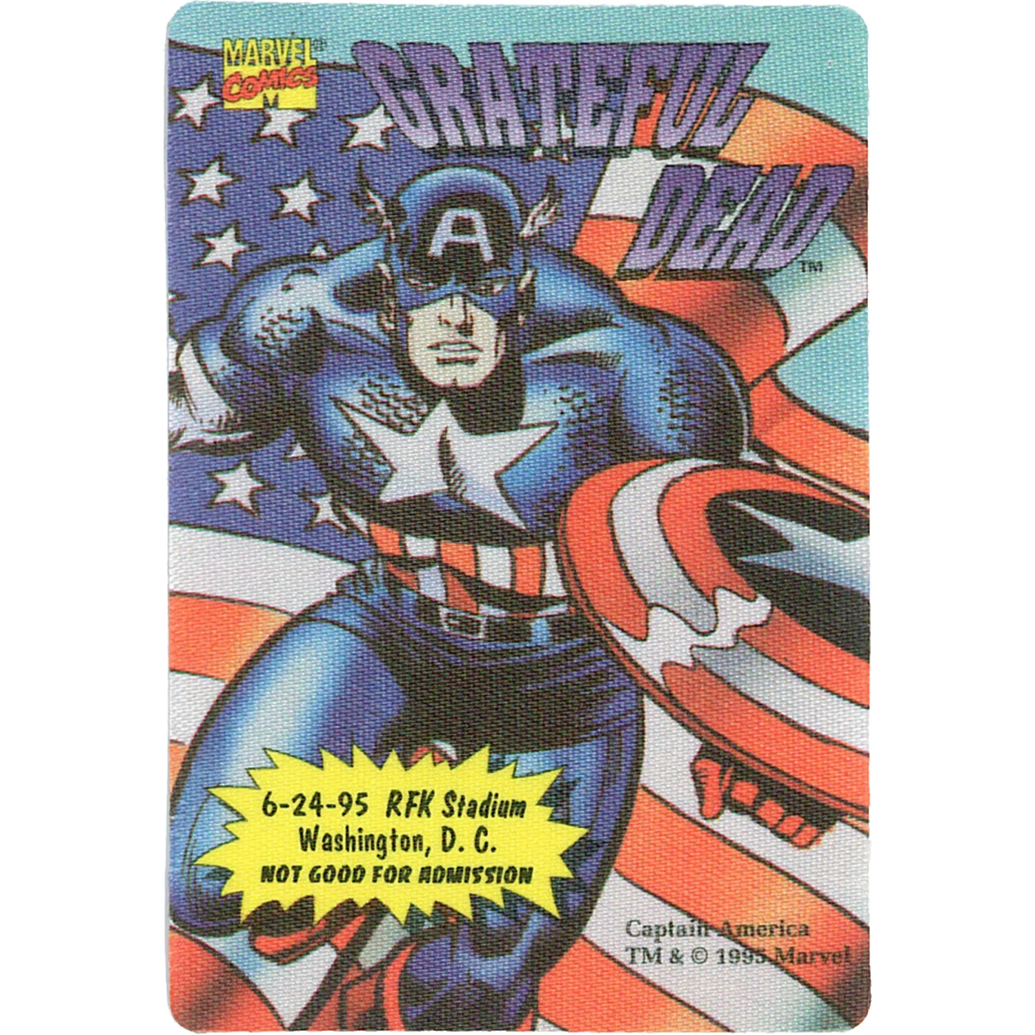 Grateful Dead 1995 06-24 Backstage Pass - Image 2