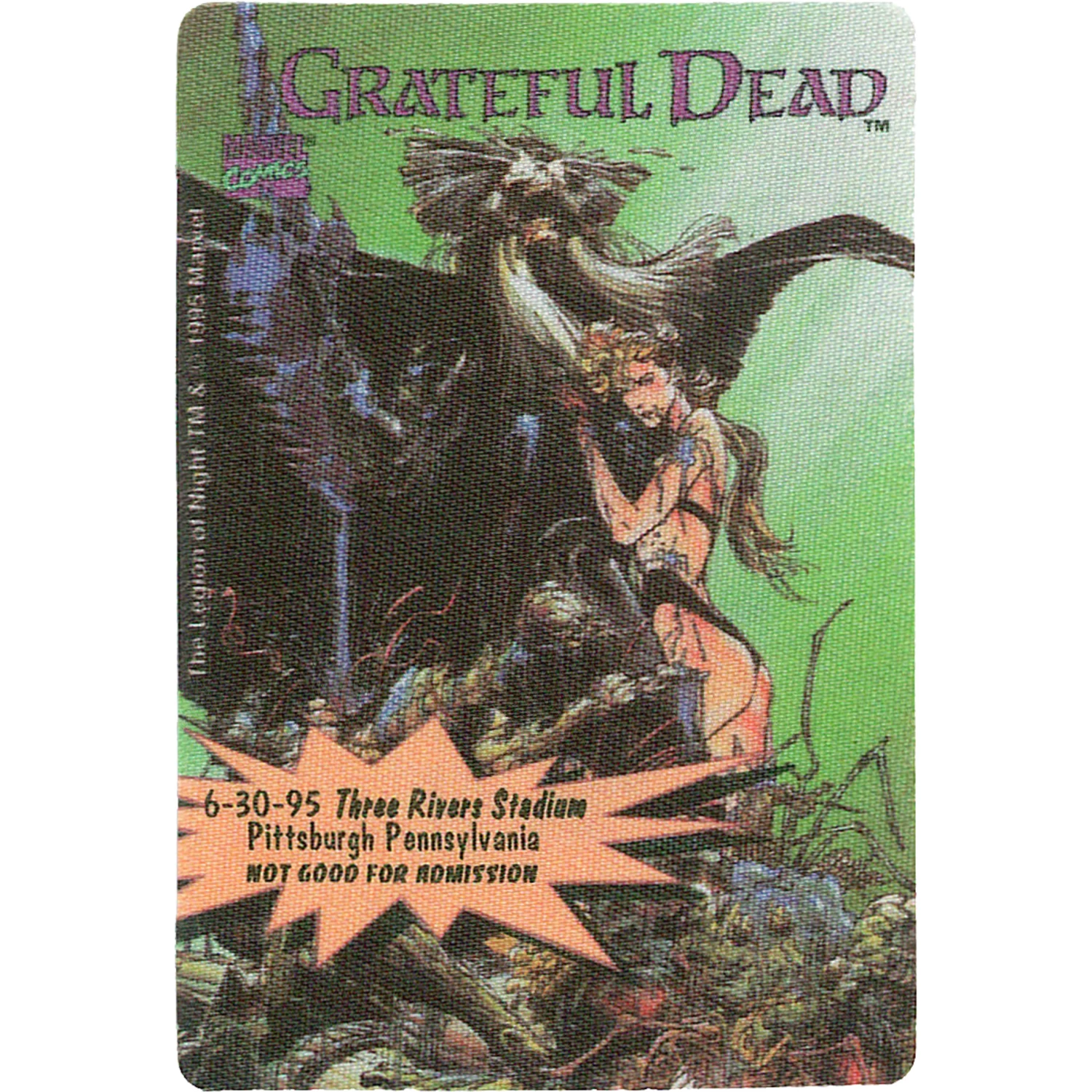 Grateful Dead 1995 06-30 Backstage Pass - Image 2