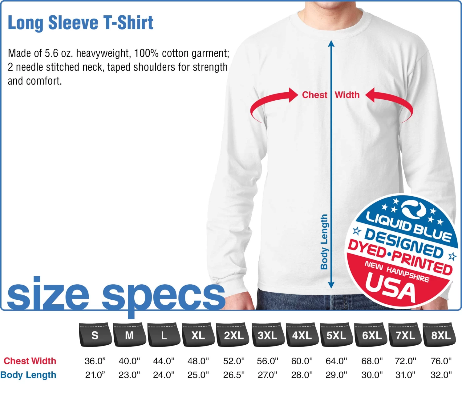 Patriot Bear Head Long Sleeve T-Shirt - Image 2